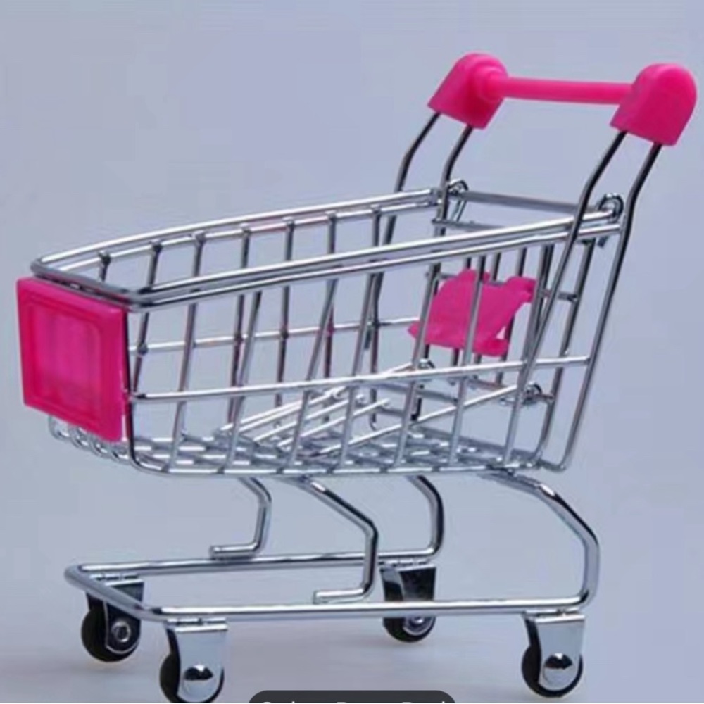 Mini Shopping Cart Storage/Perfect For Kids Pretend Shopping 🛍️ /Toy - 1PC - Picture 8 of 12